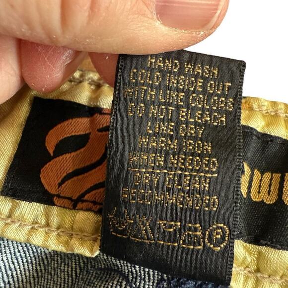 Vtg Rocawear Jeans Junior Sz 13 Y2K Embroidered Grunge Preppy Prep Streetwear - Picture 9 of 12